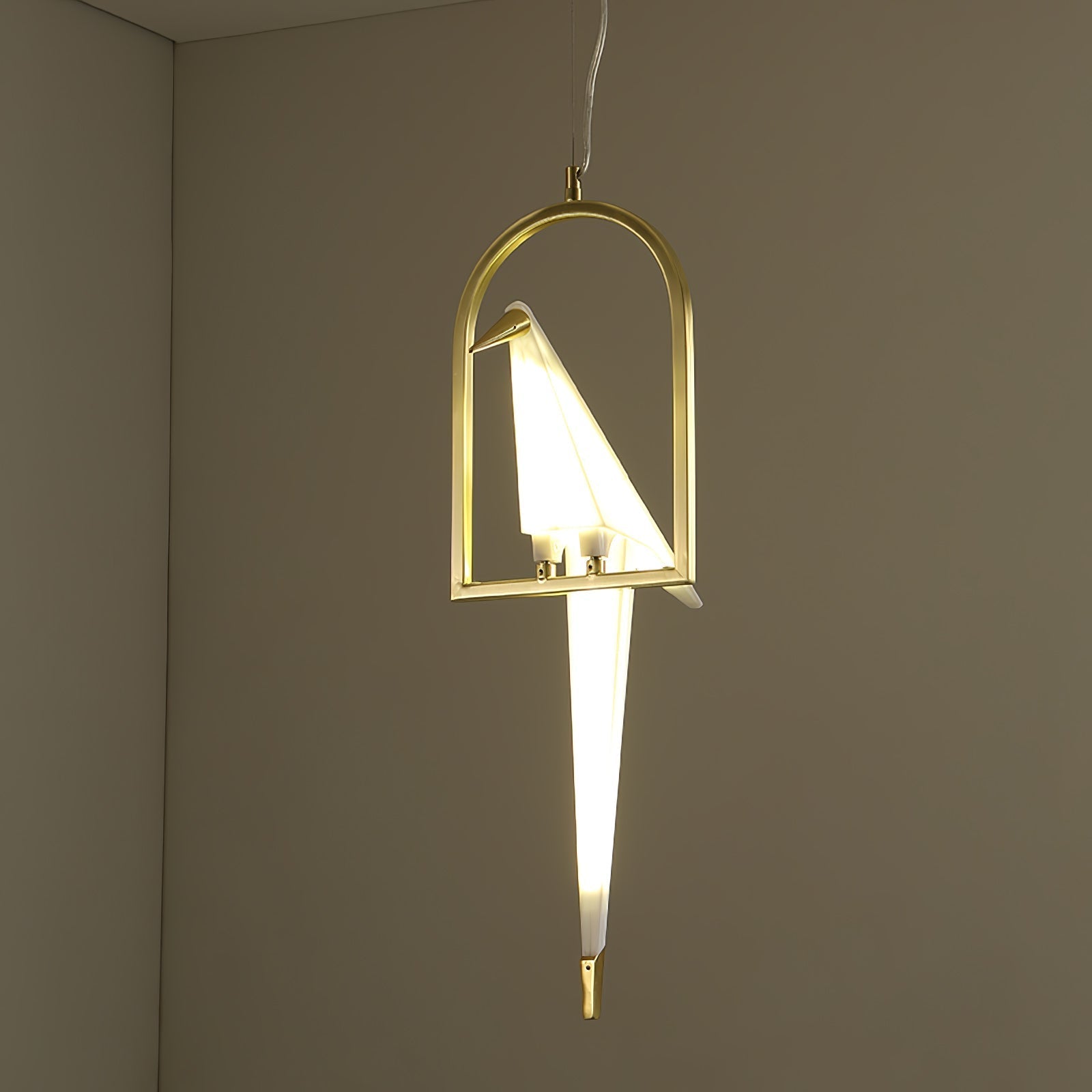 Paper Crane Bird LED Chandelier