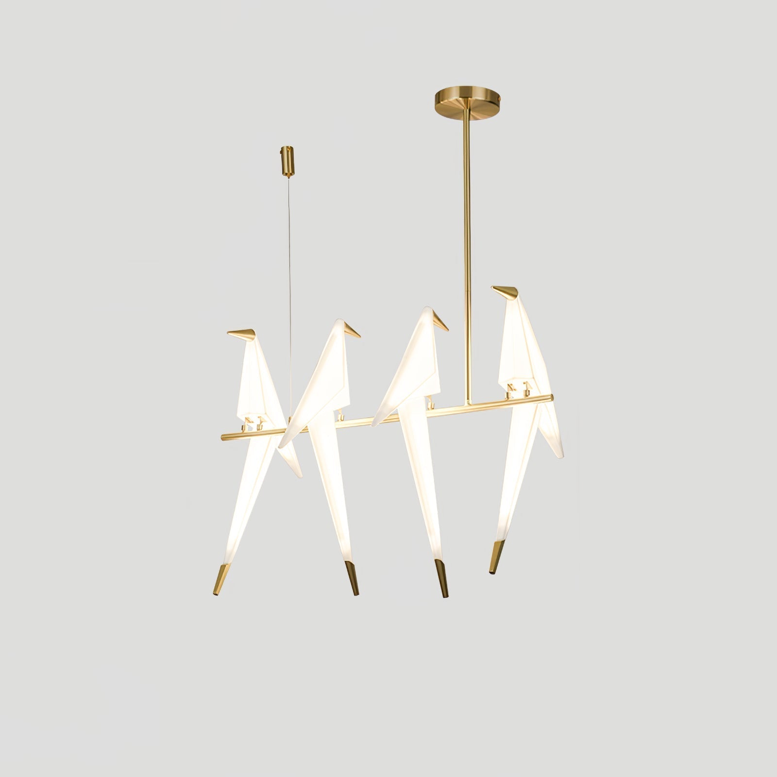 Paper Crane Bird LED Chandelier