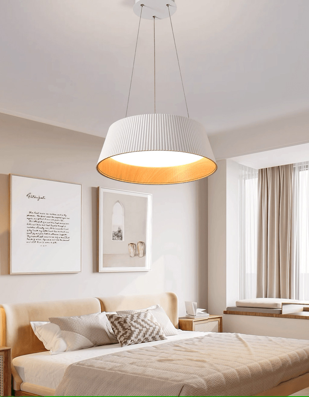 Paper Tube Pendant Light