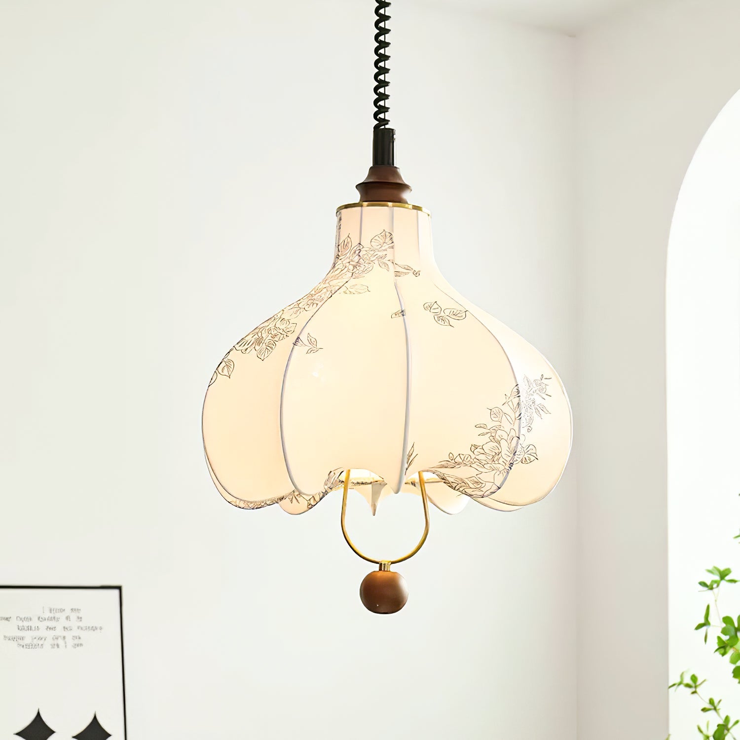 Pear Fabric Pendant Lamp - ZozHome