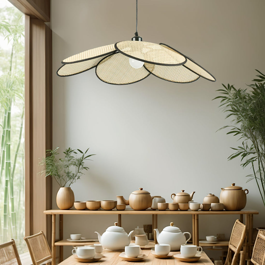 Petals Rattan Pendant Lamp - ZozHome