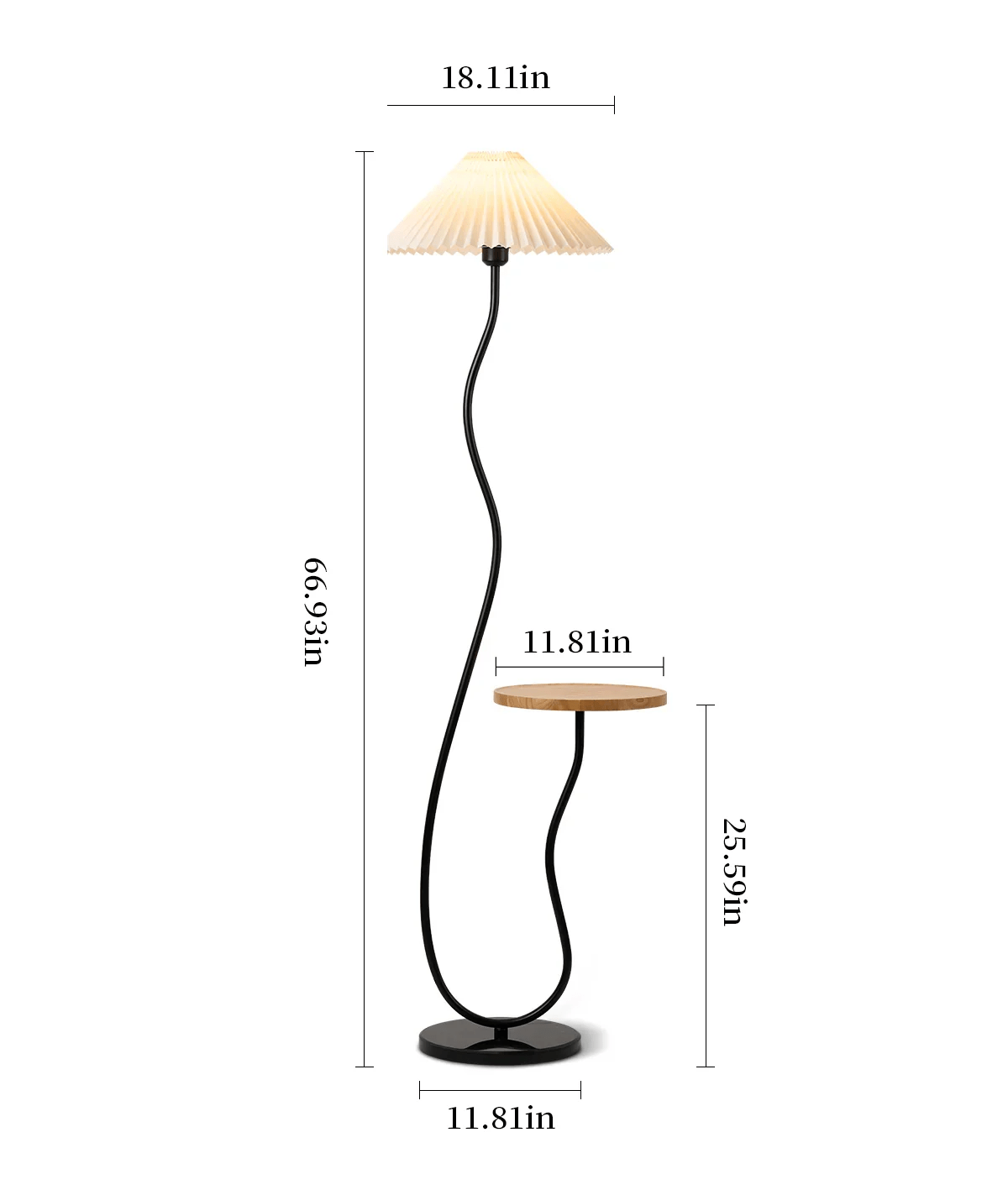 Pleated Floor Lamp