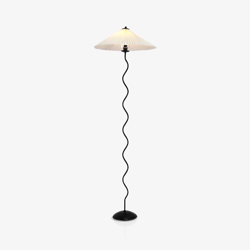 Pleated Lampshade Floor Lamp