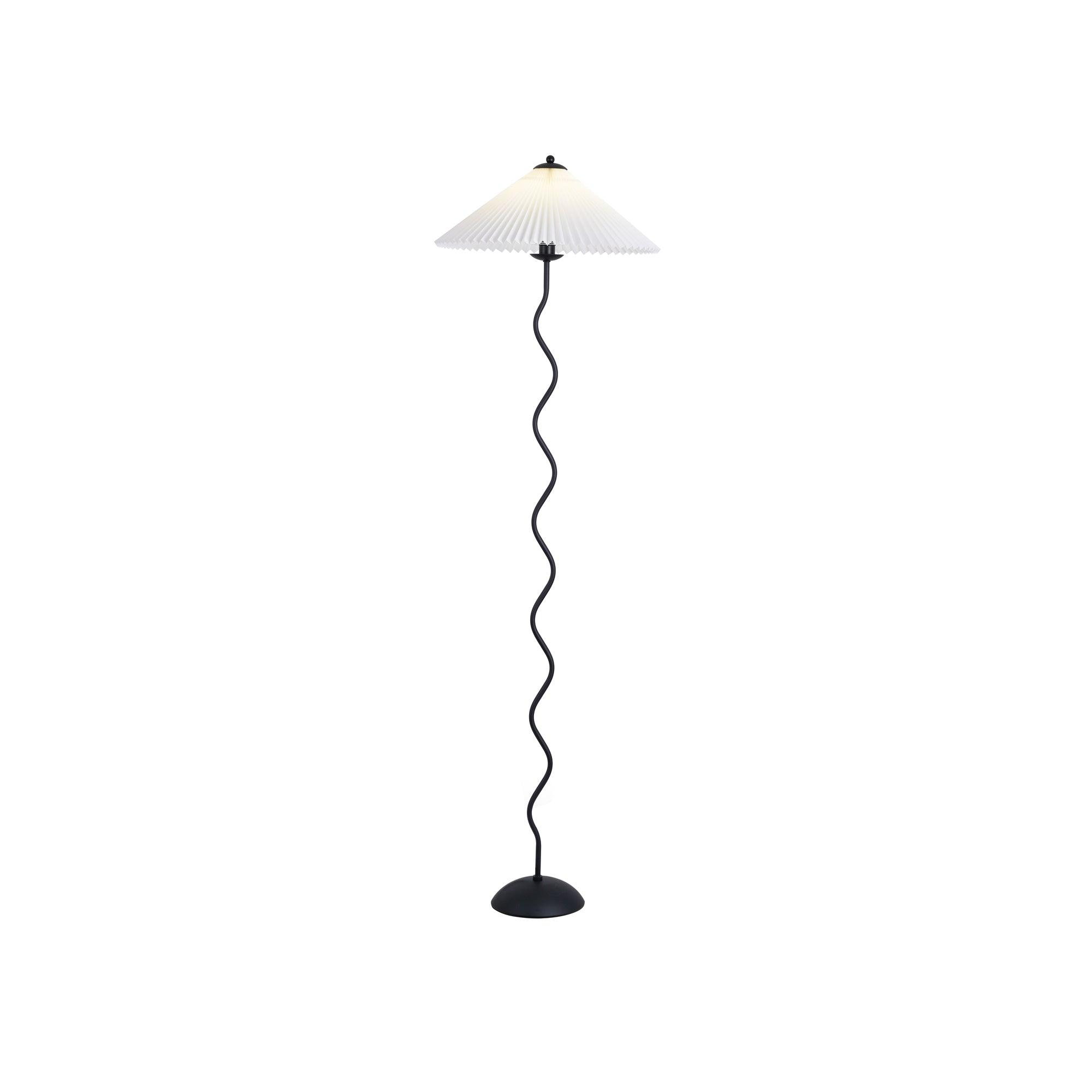 Pleated Lampshade Floor Lamp - ZozHome