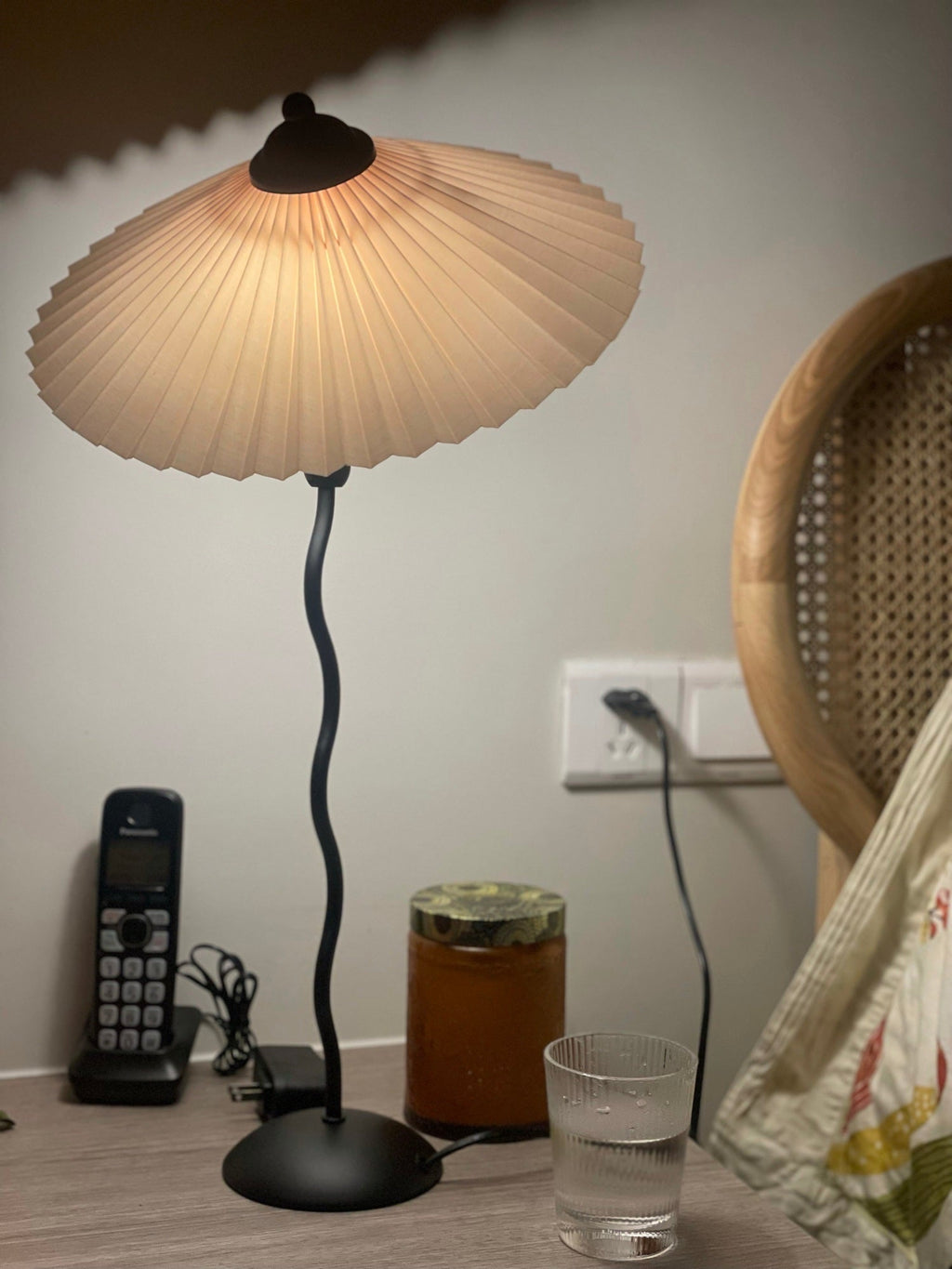 Pleated Table Lamp