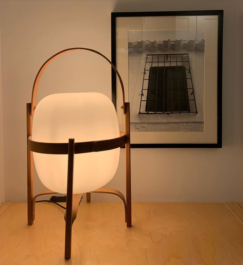 Portable Lantern Glass Table Lamp Type A