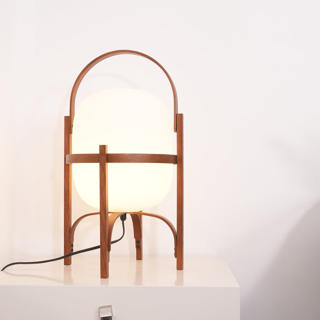 Portable Lantern Glass Table Lamp Type A