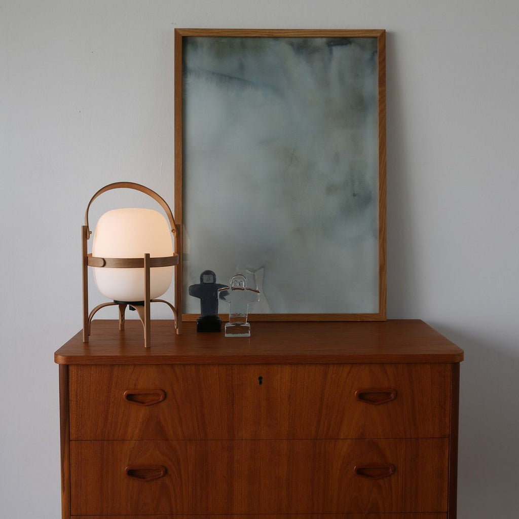 Portable Lantern Glass Table Lamp Type A