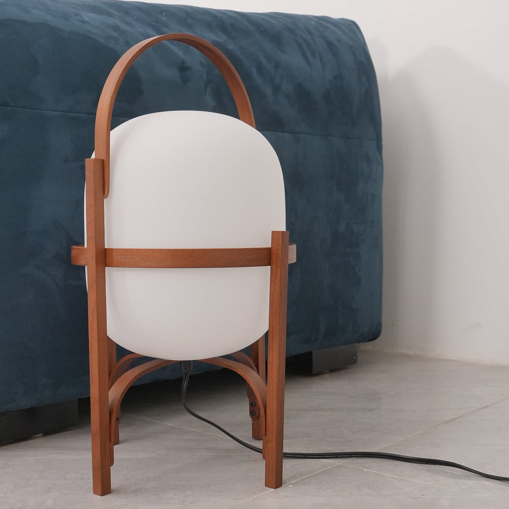 Portable Lantern Glass Table Lamp Type A