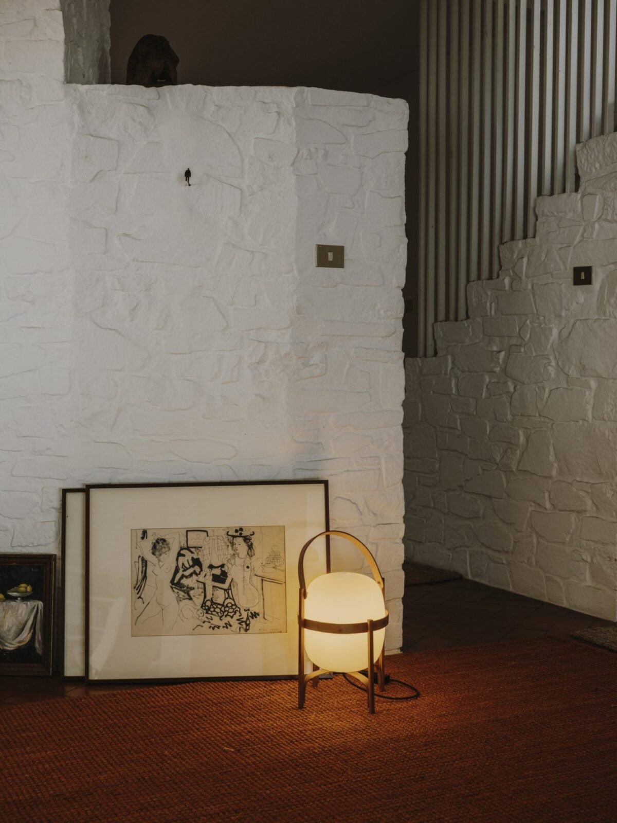 Portable Lantern Glass Table Lamp Type A