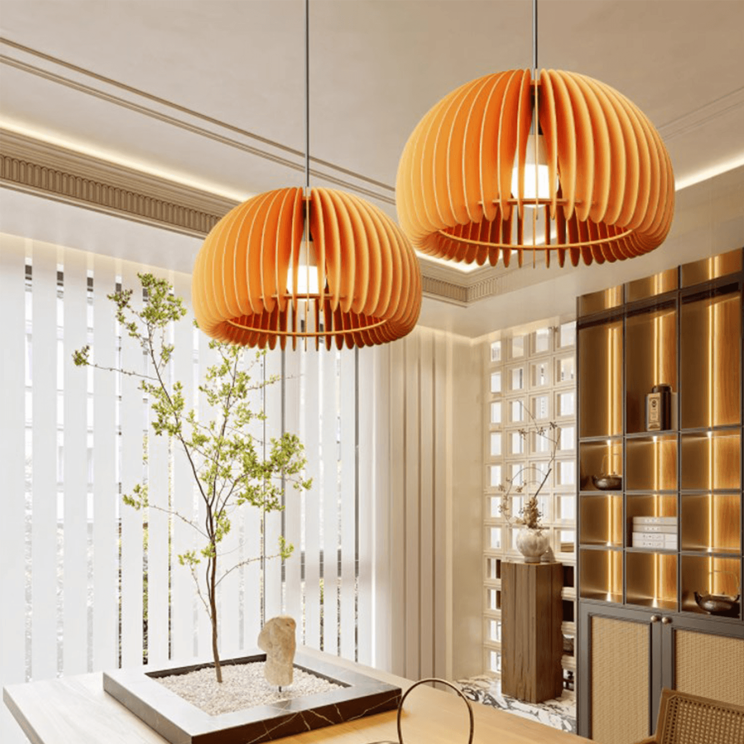 Pumpkin Pendant Light