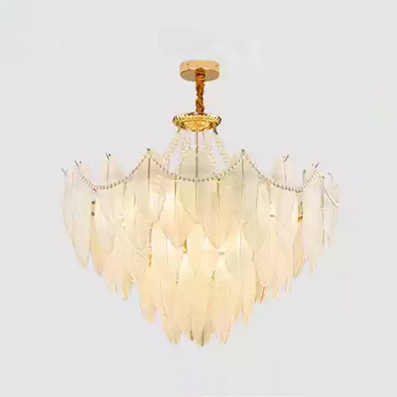 Radiant Feather Chandelier