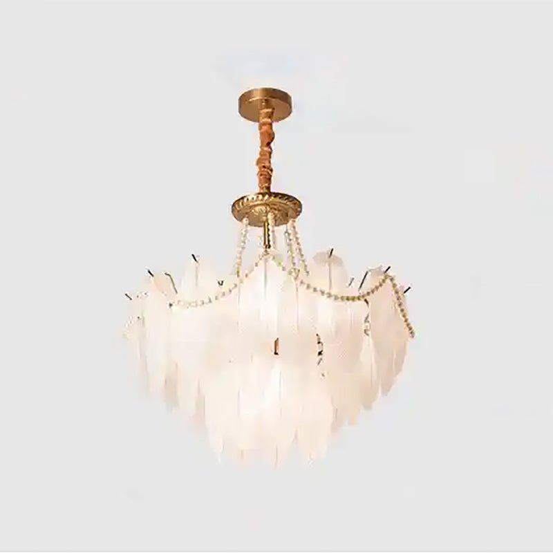Radiant Feather Chandelier