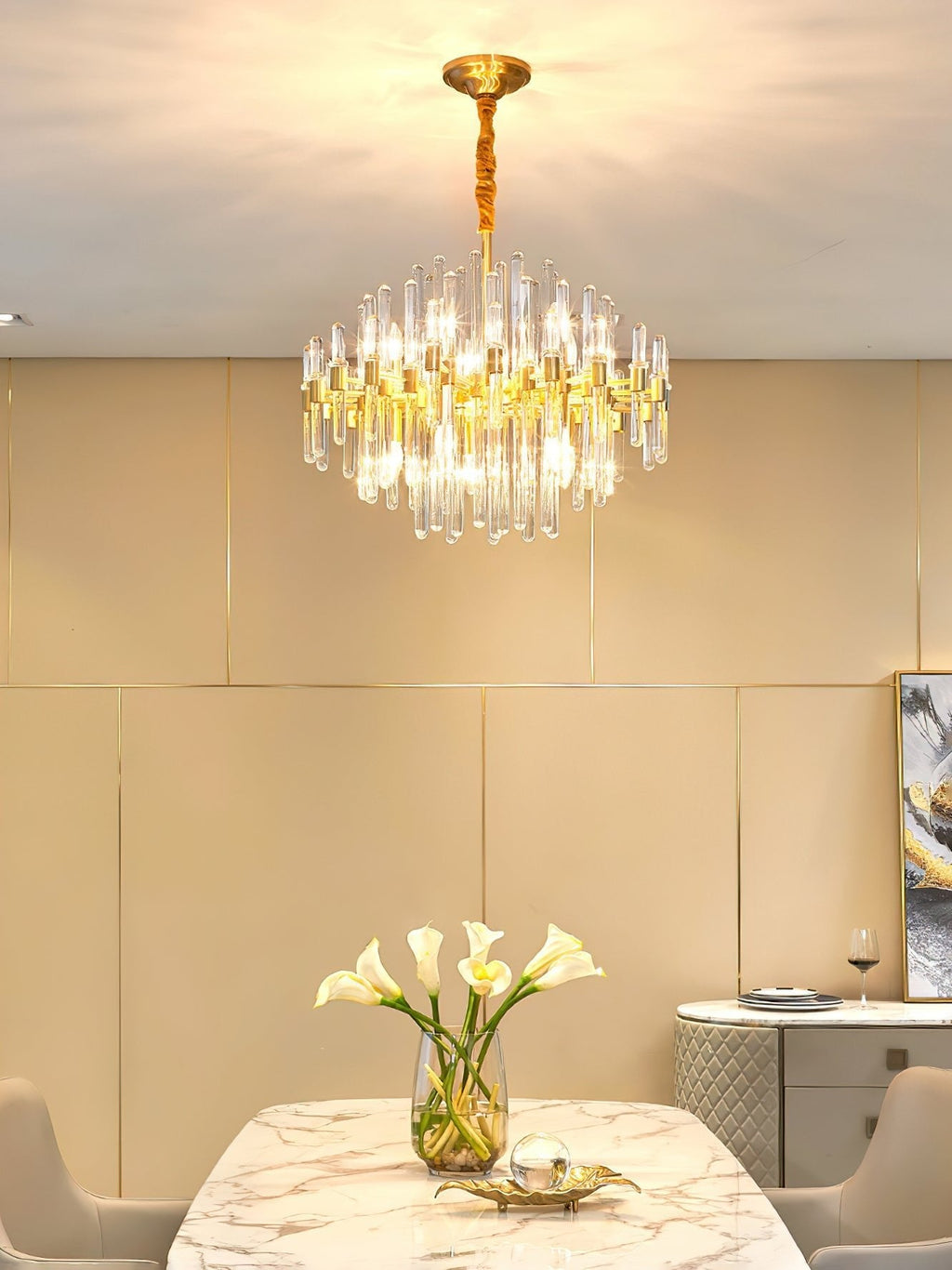 Regal Brass Chandelier