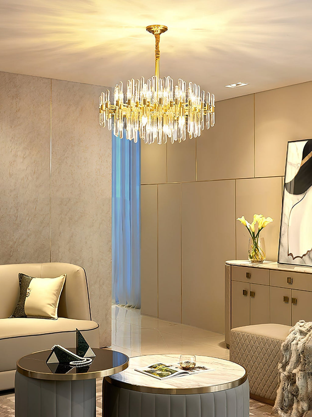 Regal Brass Chandelier