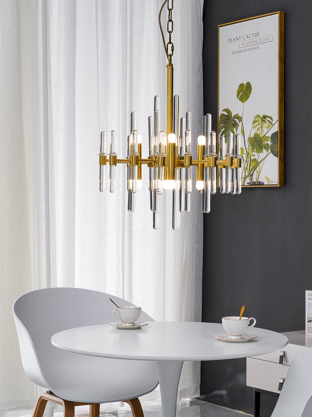 Regal Brass Chandelier