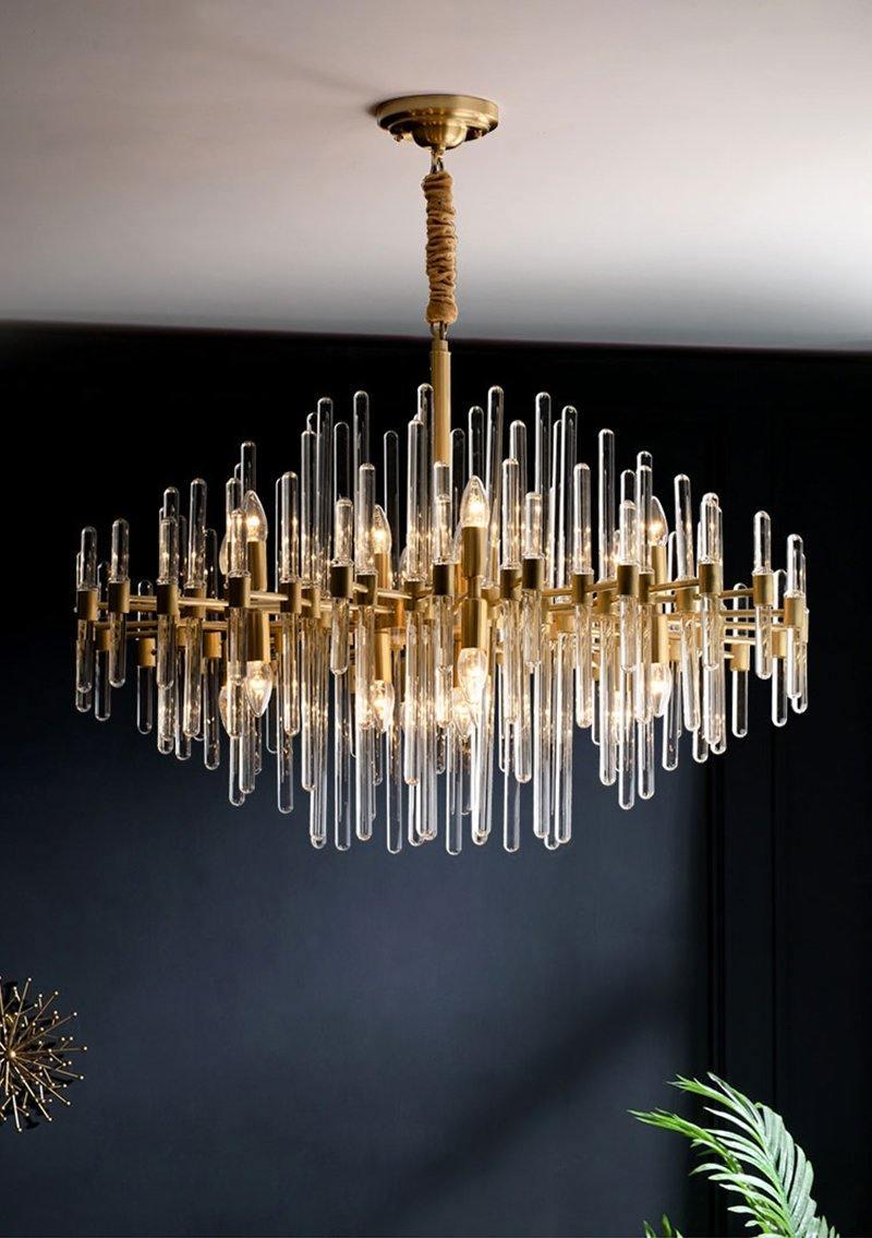 Regal Brass Chandelier
