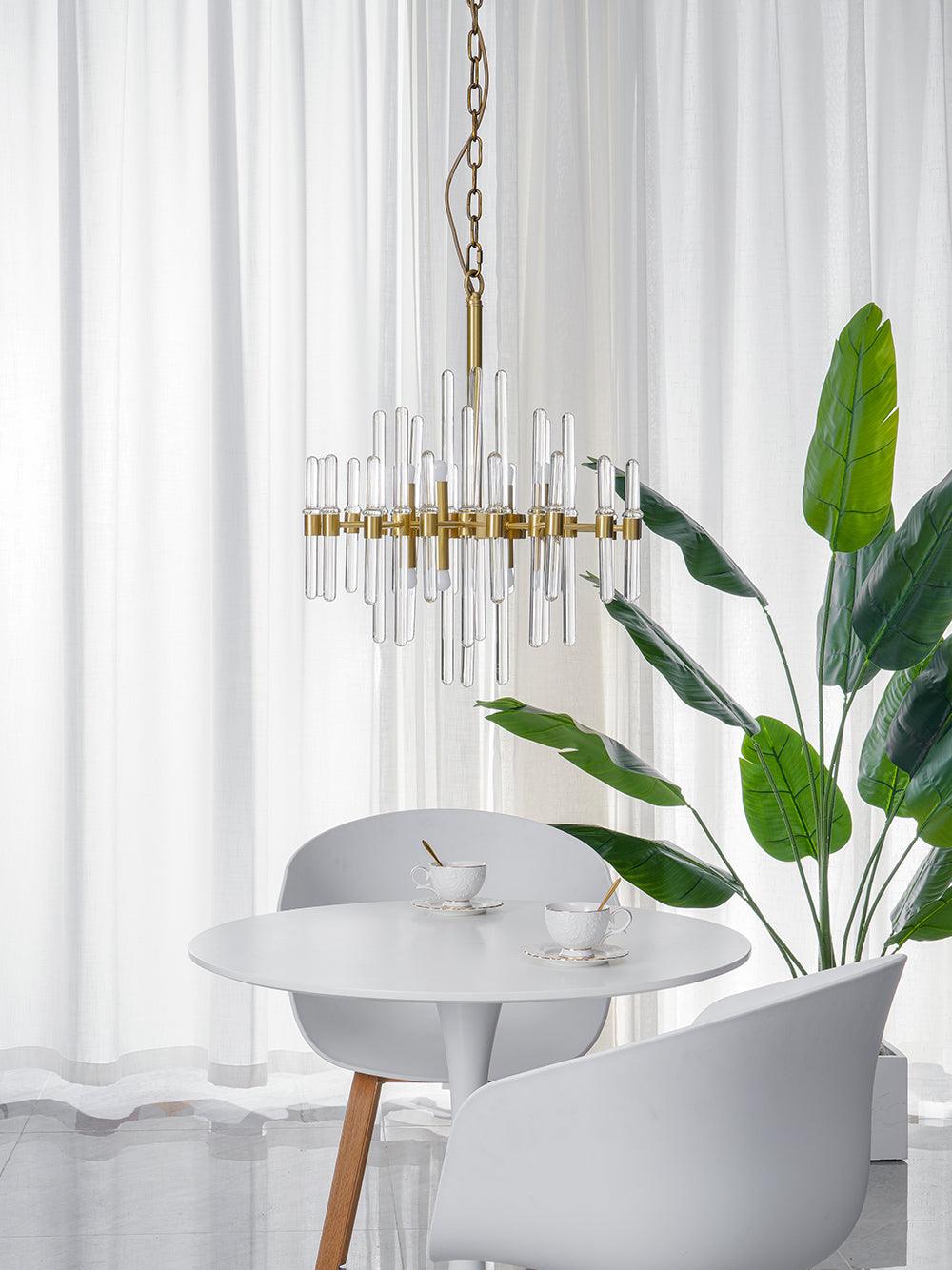 Regal Brass Chandelier