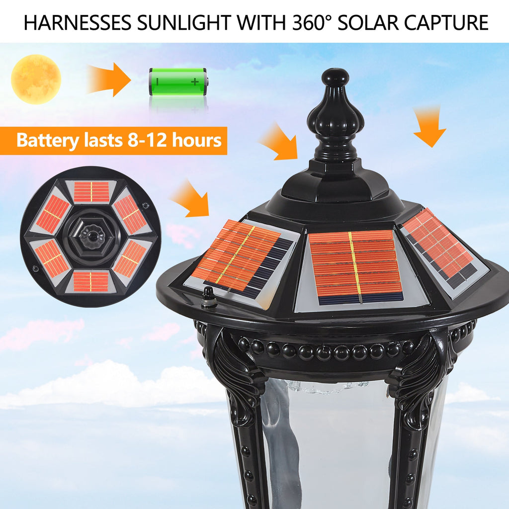 Retro Solar Powered Outdoor Light