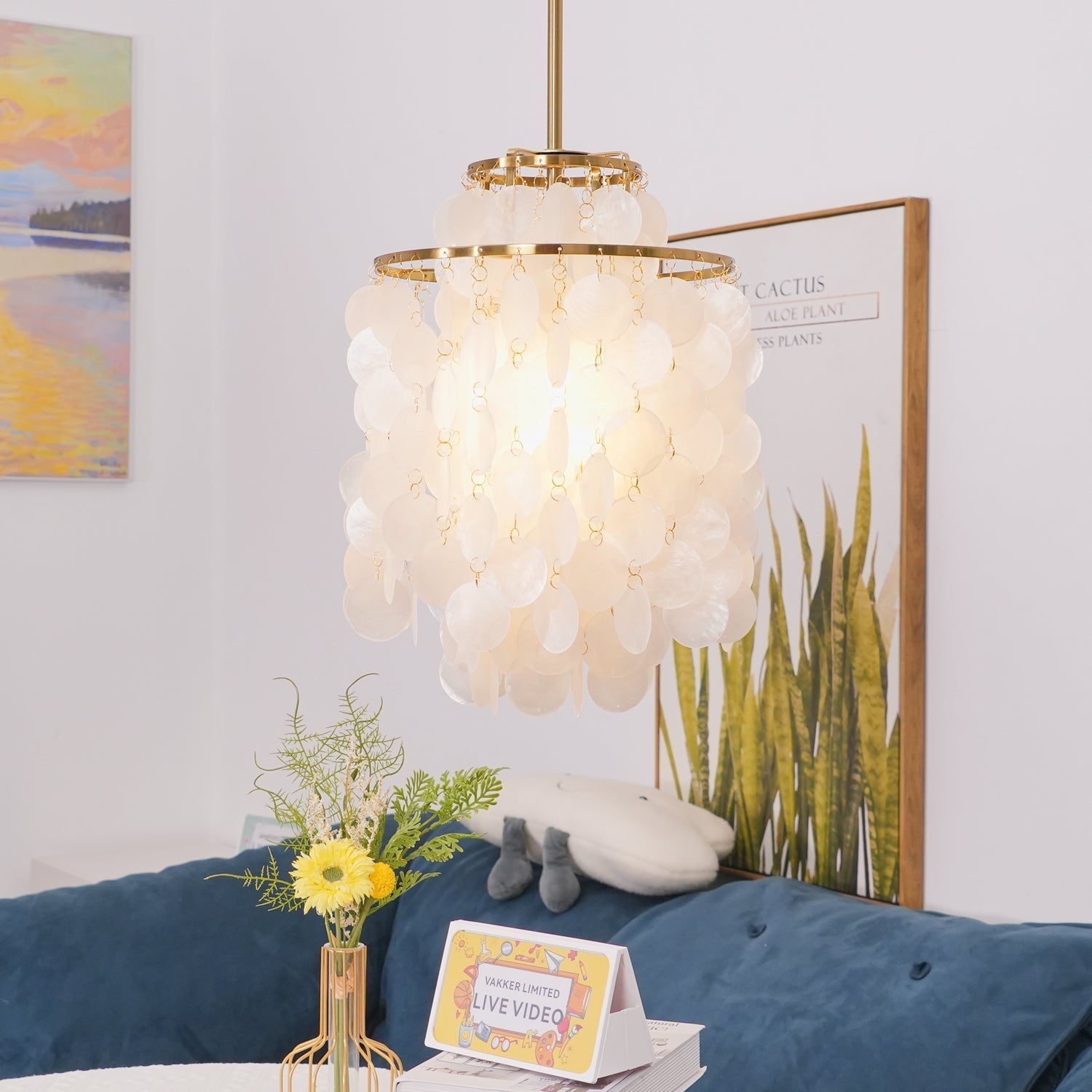 Riley Shell Chandelier