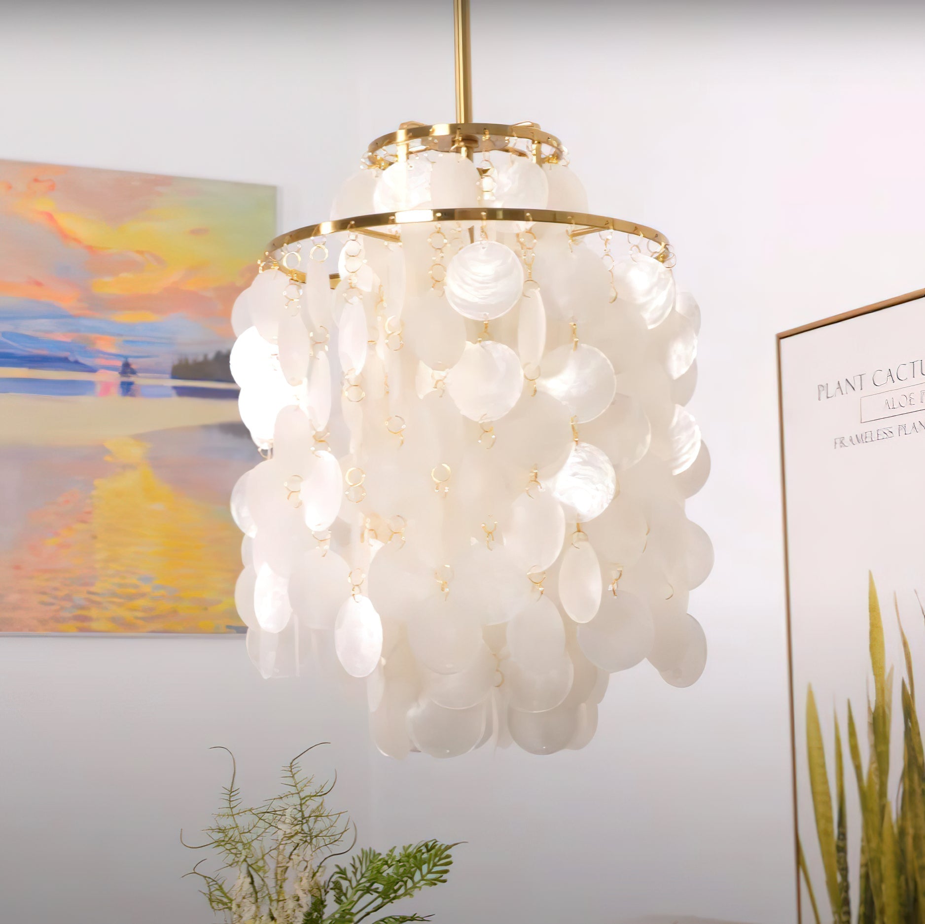 Riley Shell Chandelier