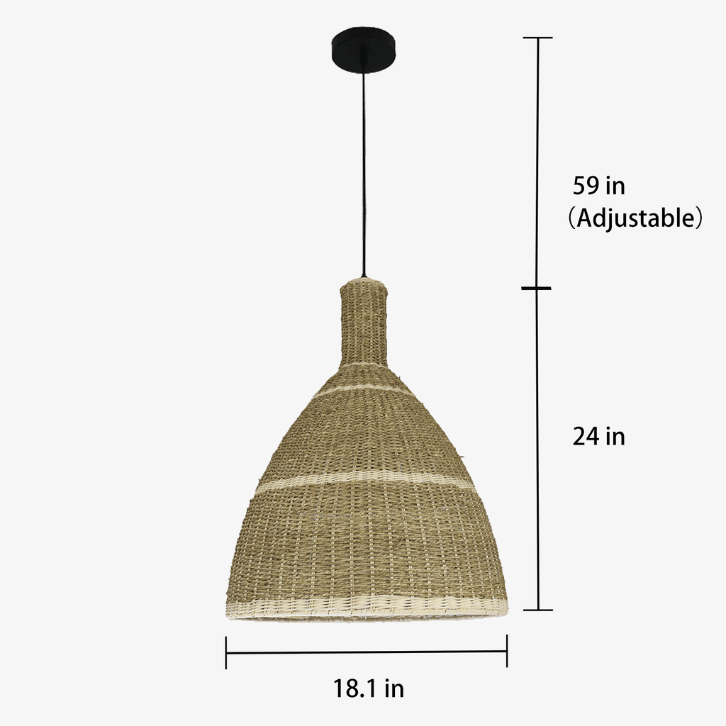 Rural Rattan Woven Pendant Light