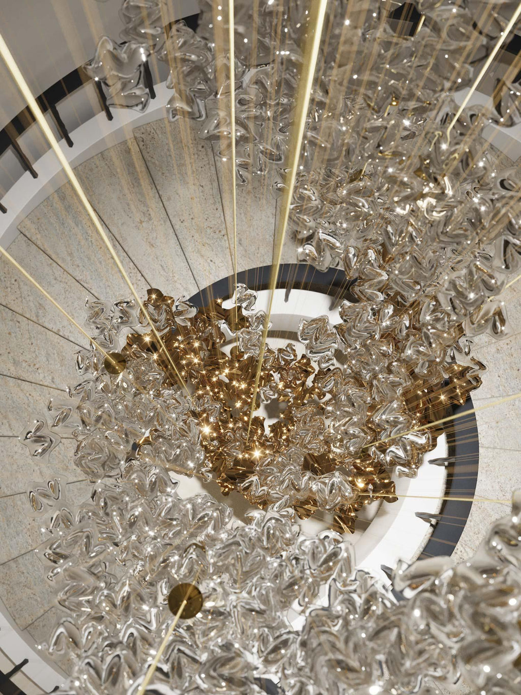 Sand Sea Stair Chandelier