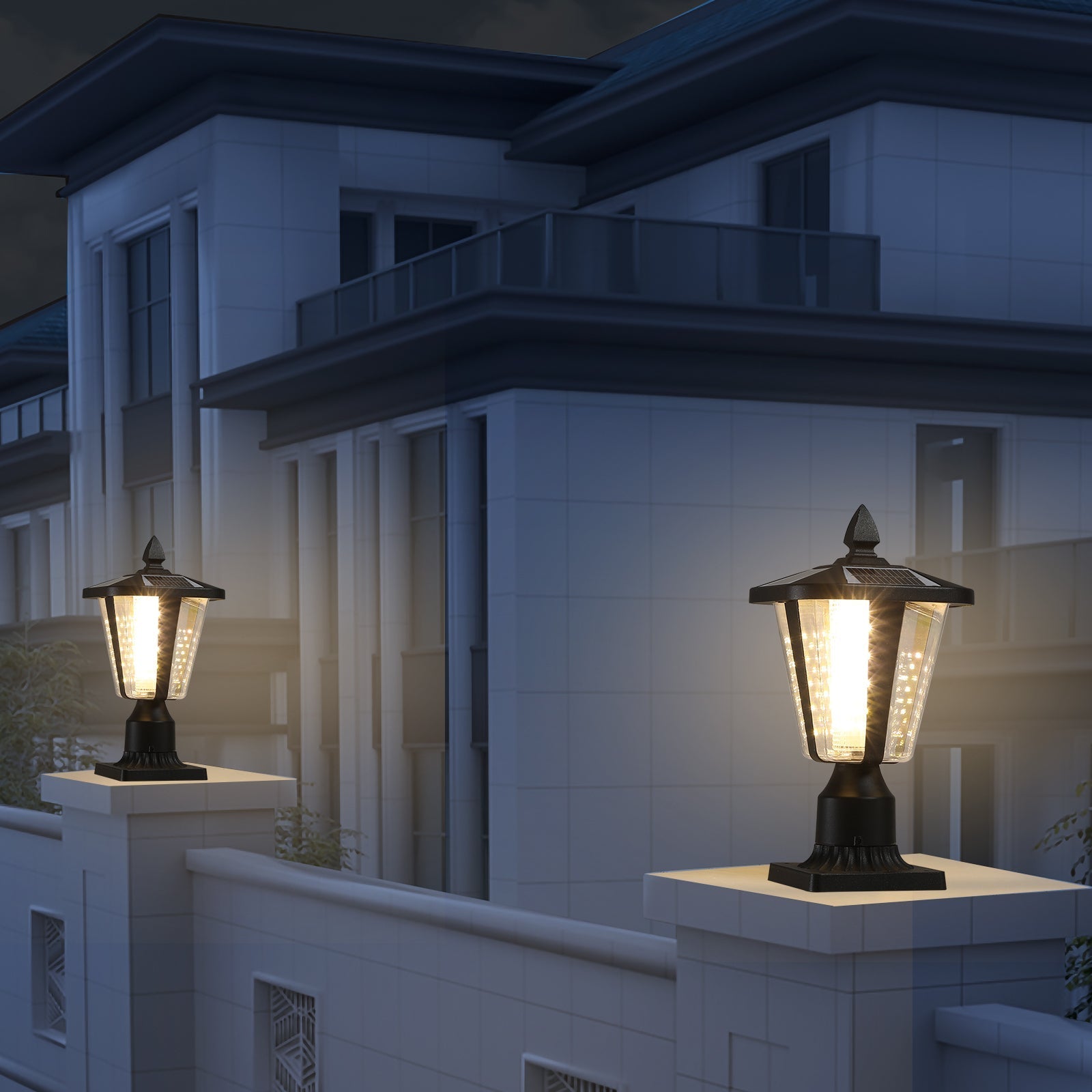 SolarGlow Outdoor Column Lights