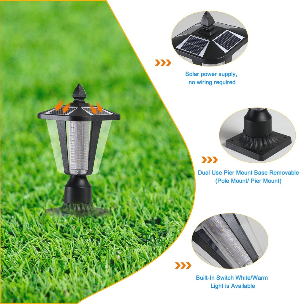 SolarGlow Outdoor Column Lights
