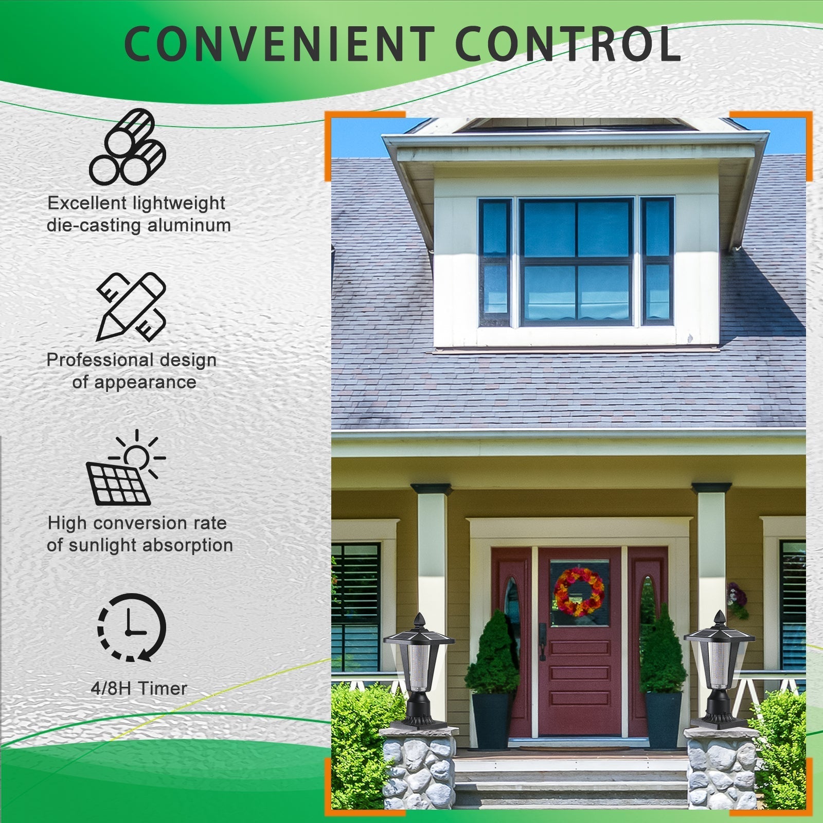 SolarGlow Outdoor Column Lights