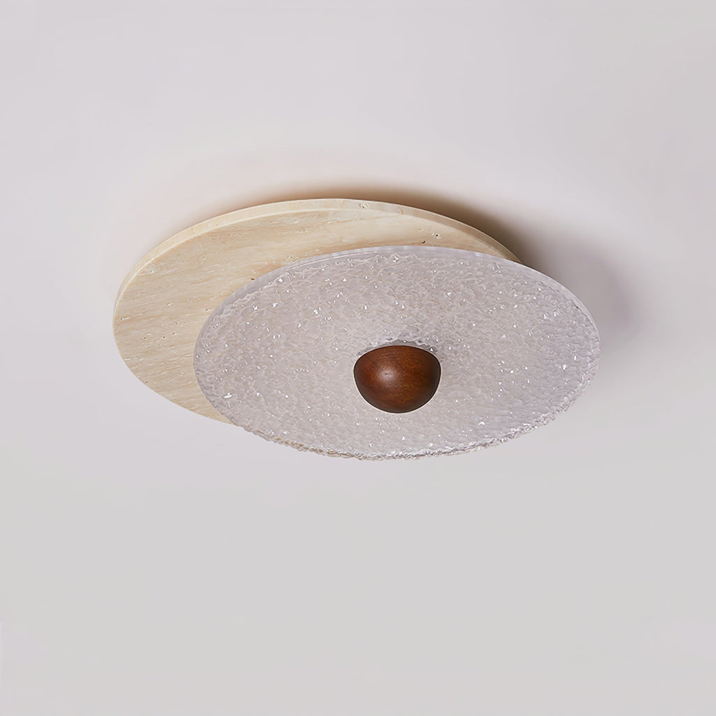 Solvian Travertine Ceiling Light