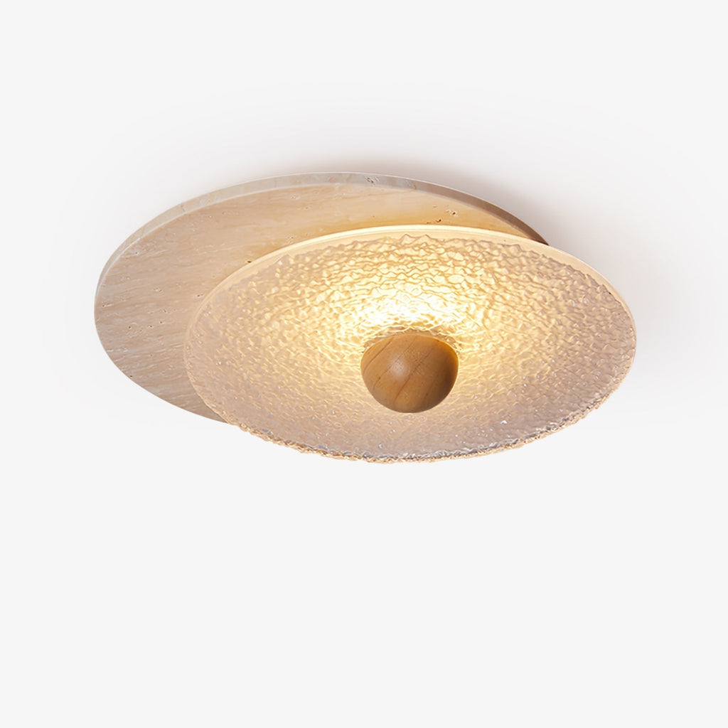 Solvian Travertine Ceiling Light