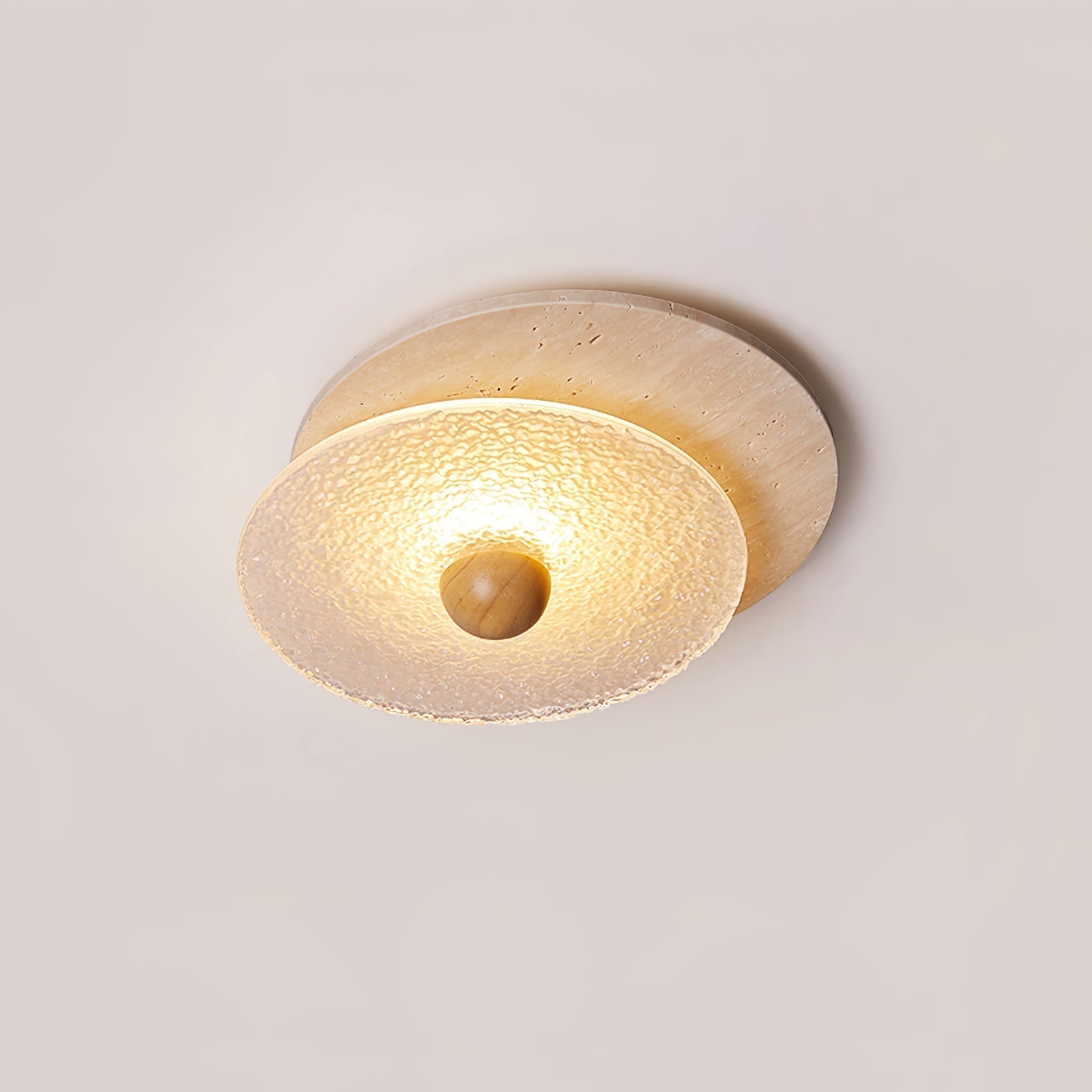 Solvian Travertine Ceiling Light - ZozHome