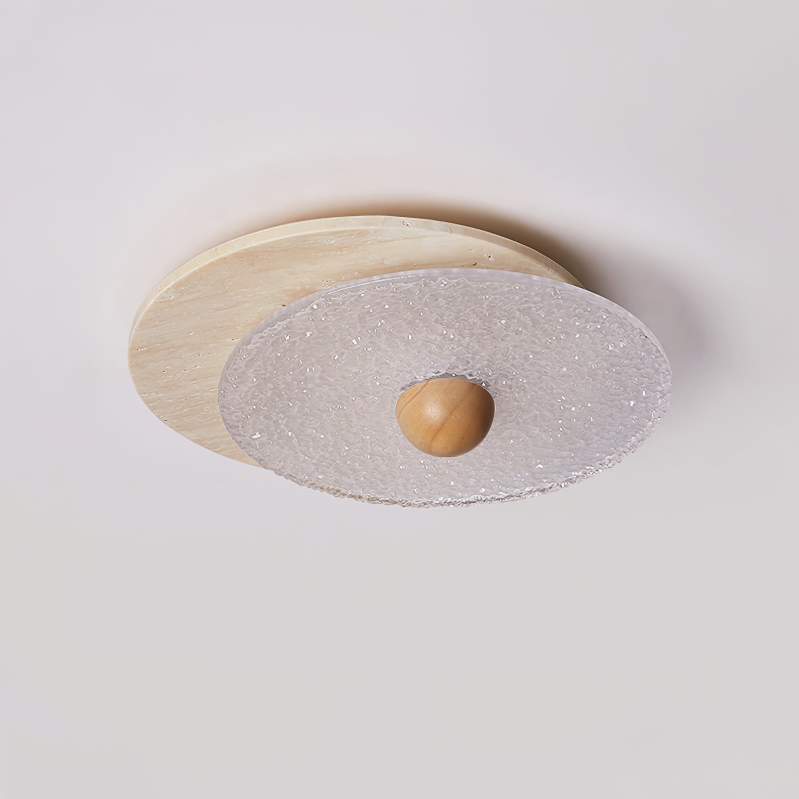 Solvian Travertine Ceiling Light