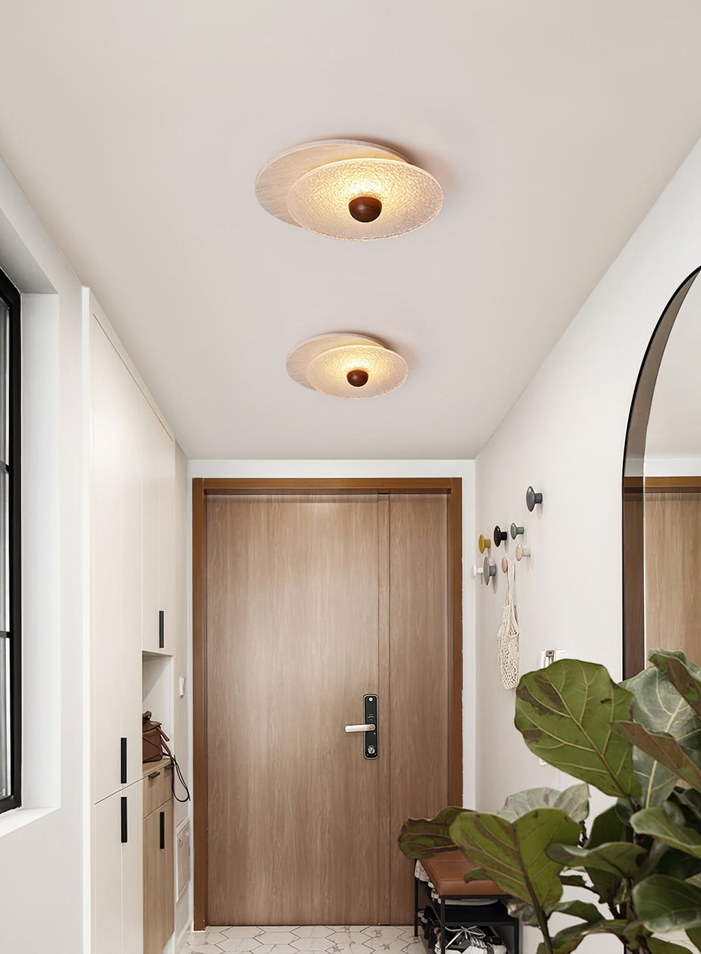 Solvian Travertine Ceiling Light