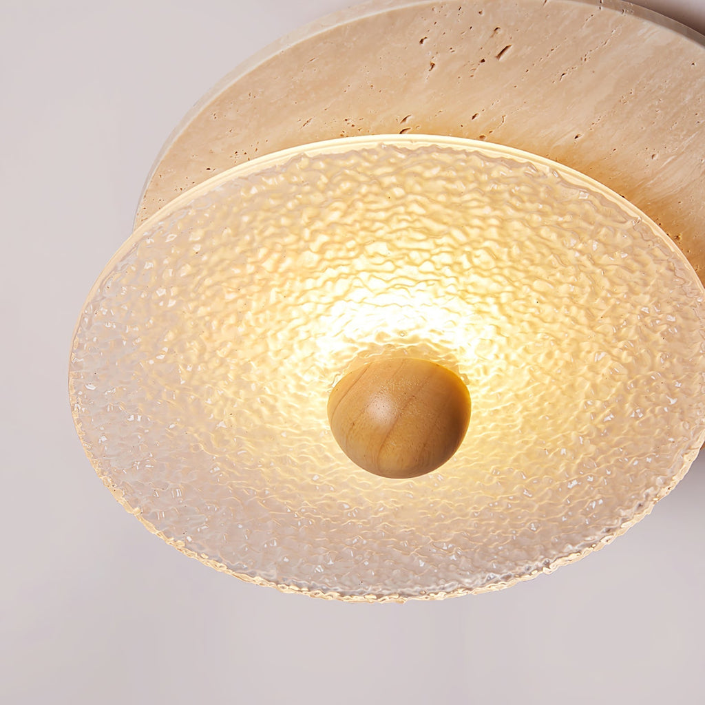 Solvian Travertine Ceiling Light