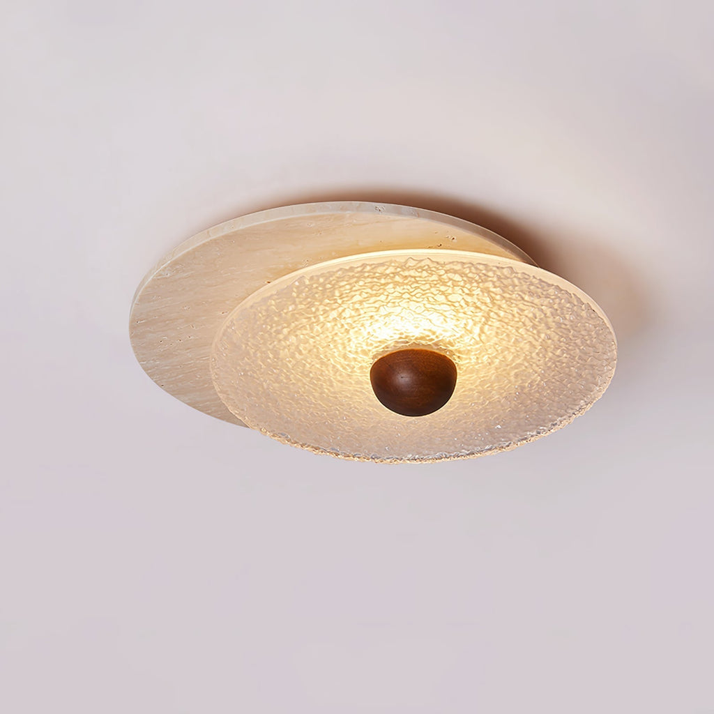 Solvian Travertine Ceiling Light - ZozHome