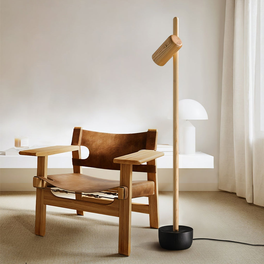 Spotlight Wood Floor Lamp - ZozHome