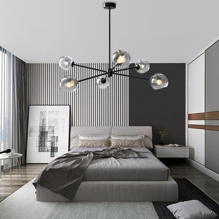 Staggered Glass 6 Light Chandelier - ZozHome