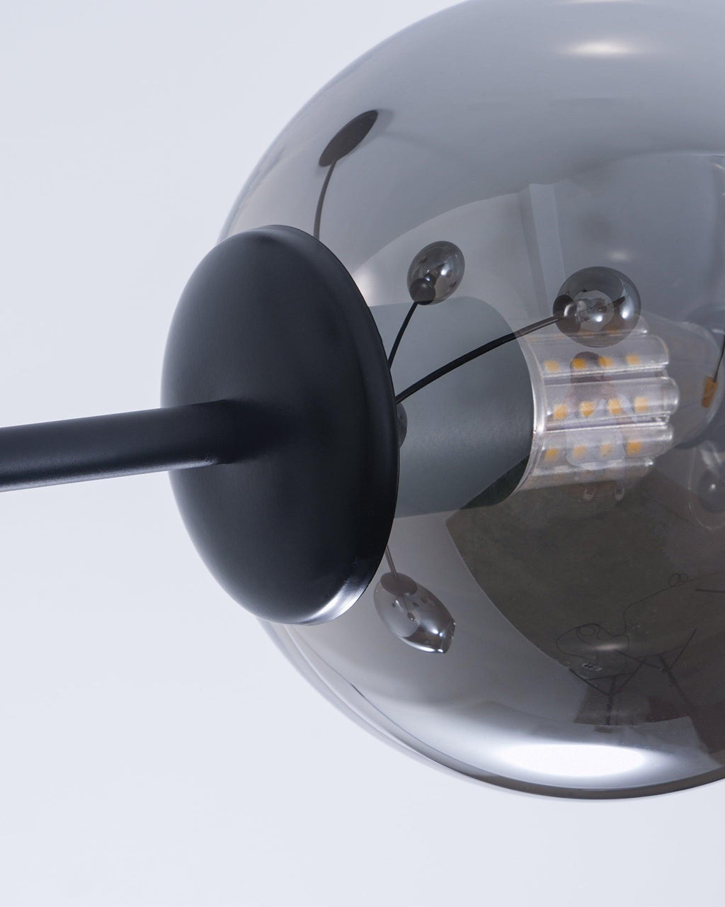 Staggered Glass 6 Light Chandelier