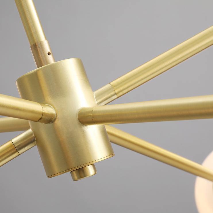 Staggered Glass 6 Light Chandelier