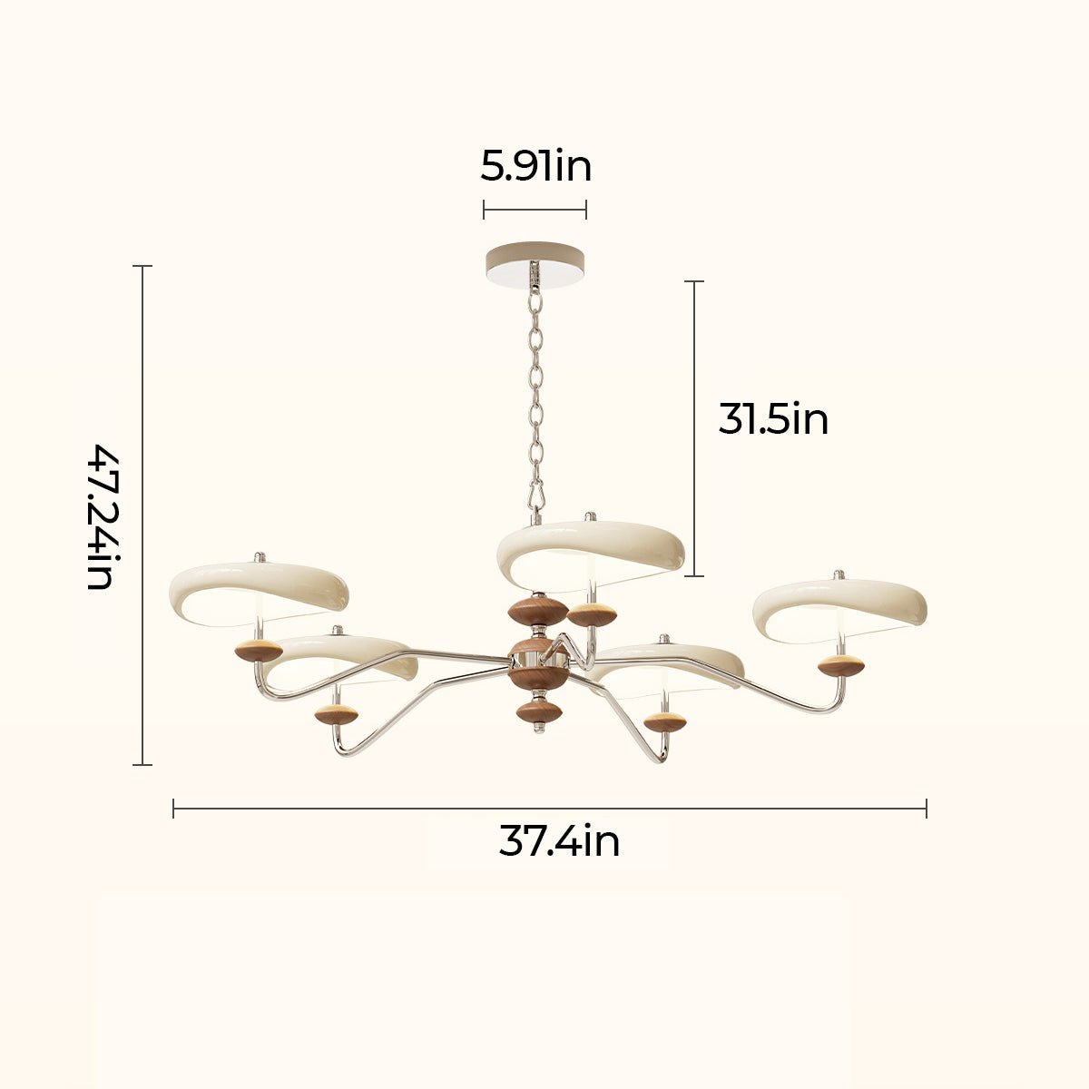 Star Ring Chandelier