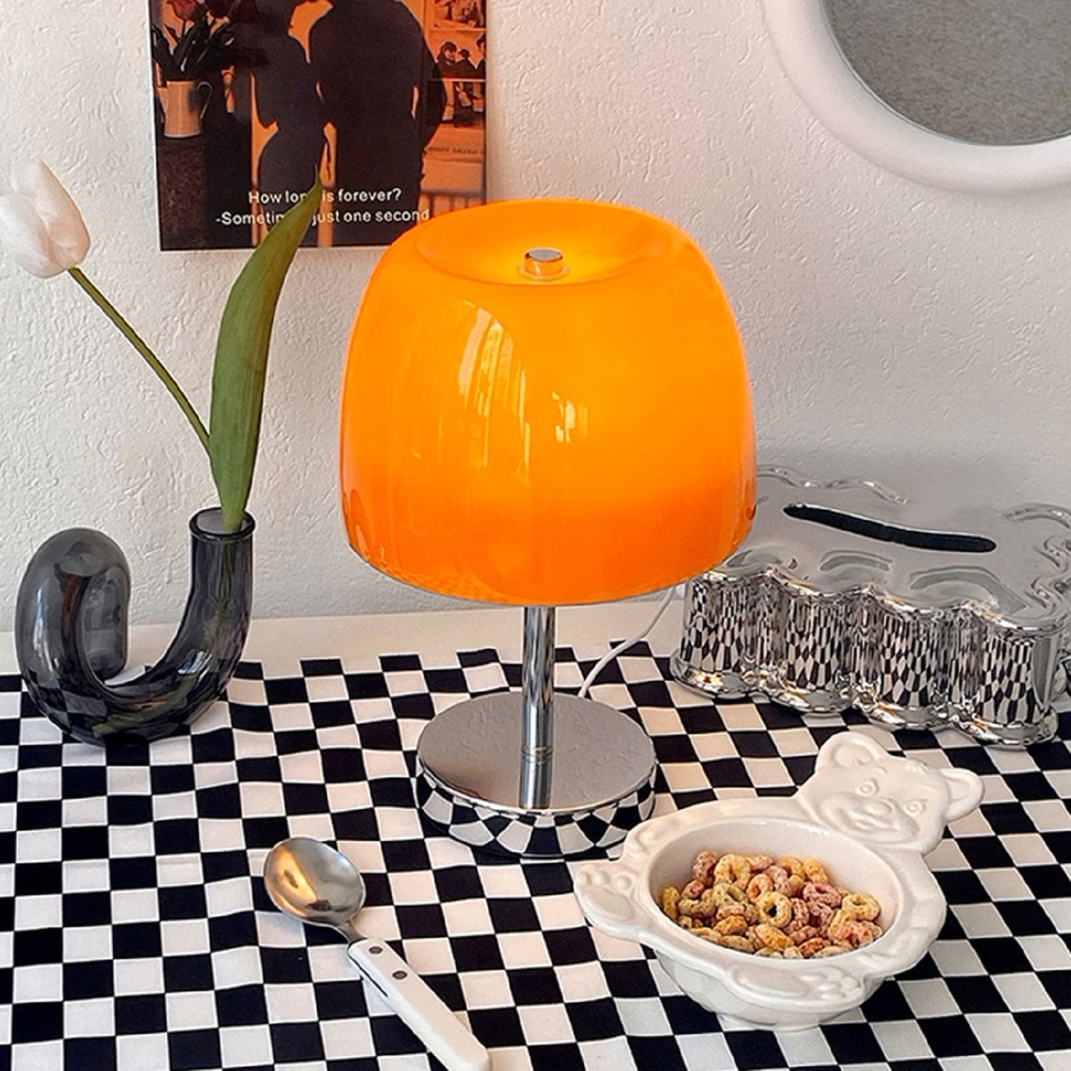 Straight Glass Table Lamp