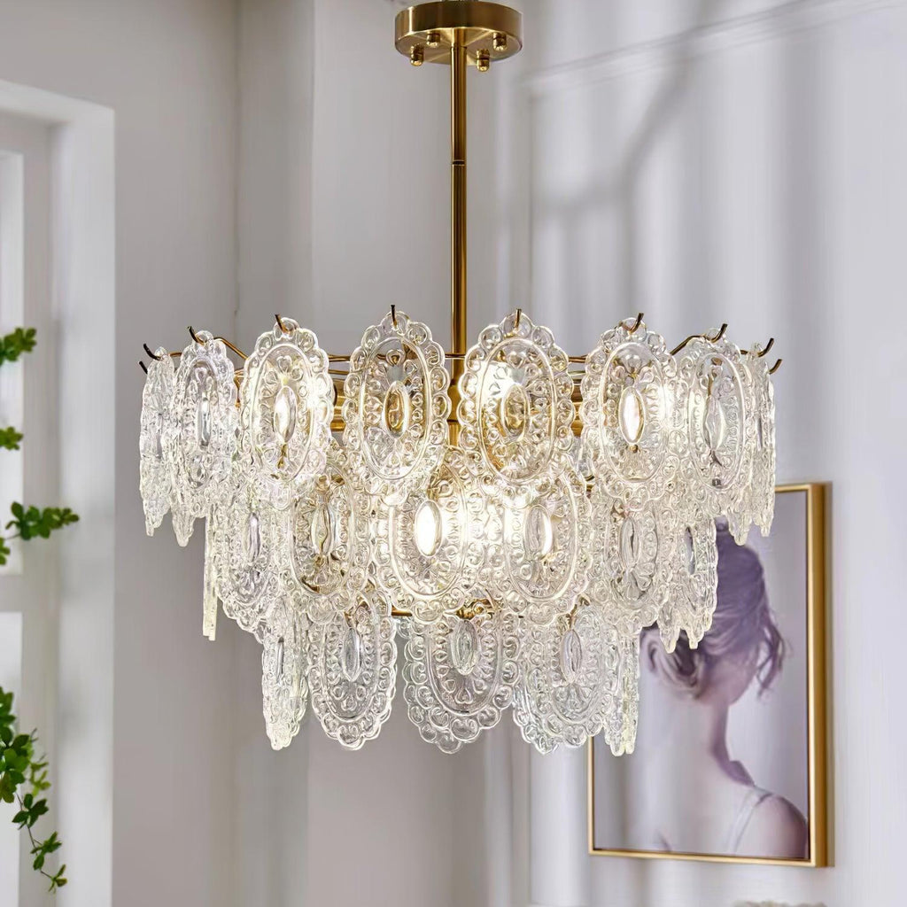 Sunflower Glass Chandelier