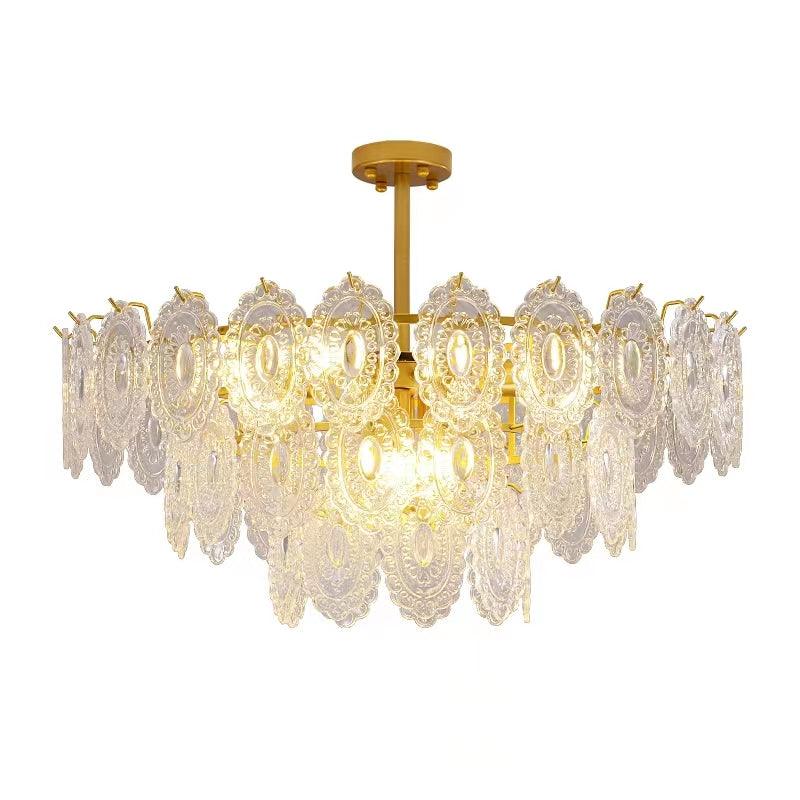 Sunflower Glass Chandelier