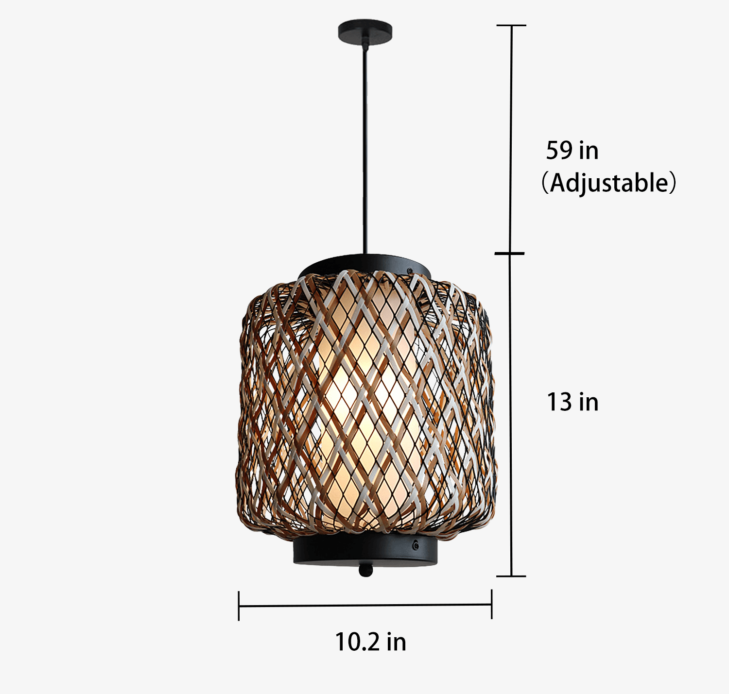 Time Village Rattan Woven Pendant Light