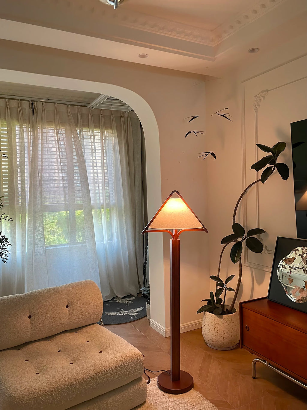 Triangle Shade Floor Lamp