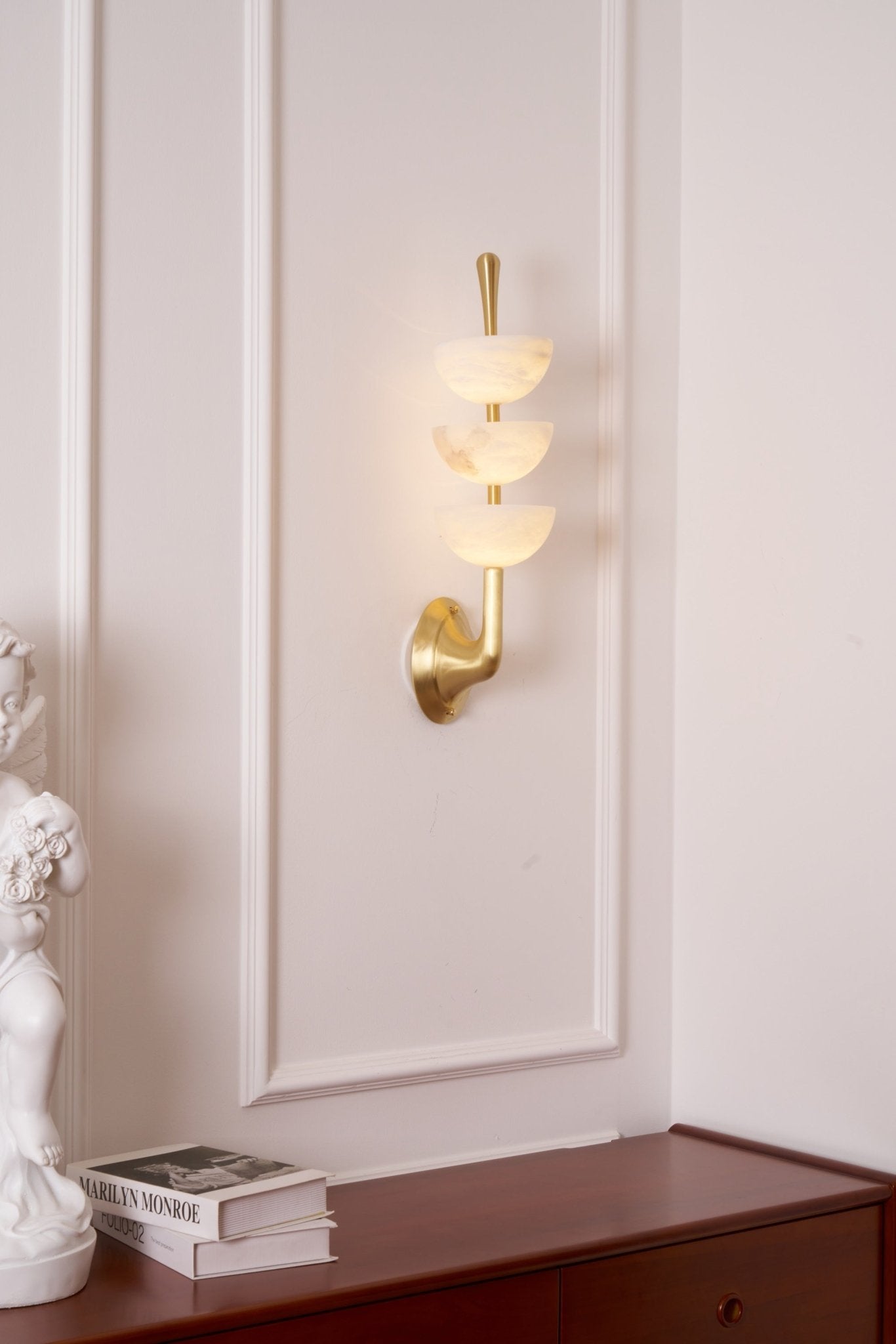 Triple Alabaster Wall Sconce