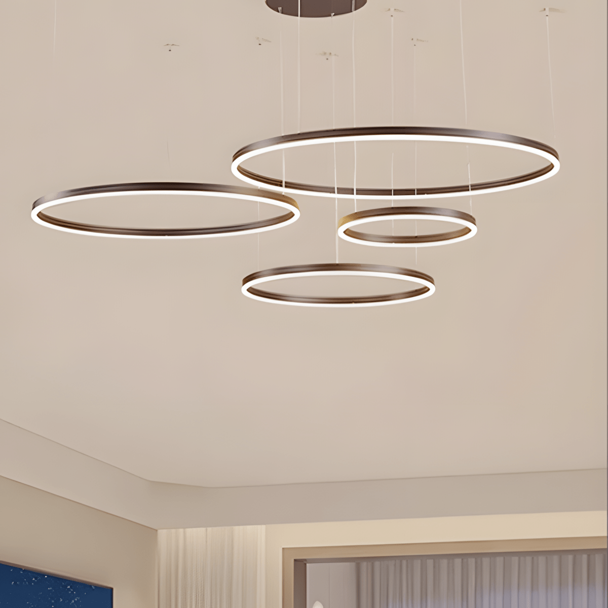 Triple Ring Chandelier - ZozHome