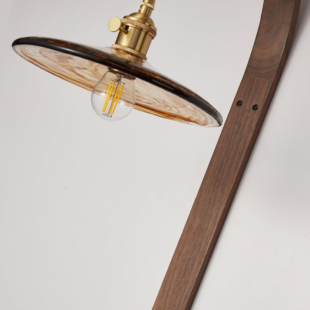 Tsubaki Walnut Wall Lamp